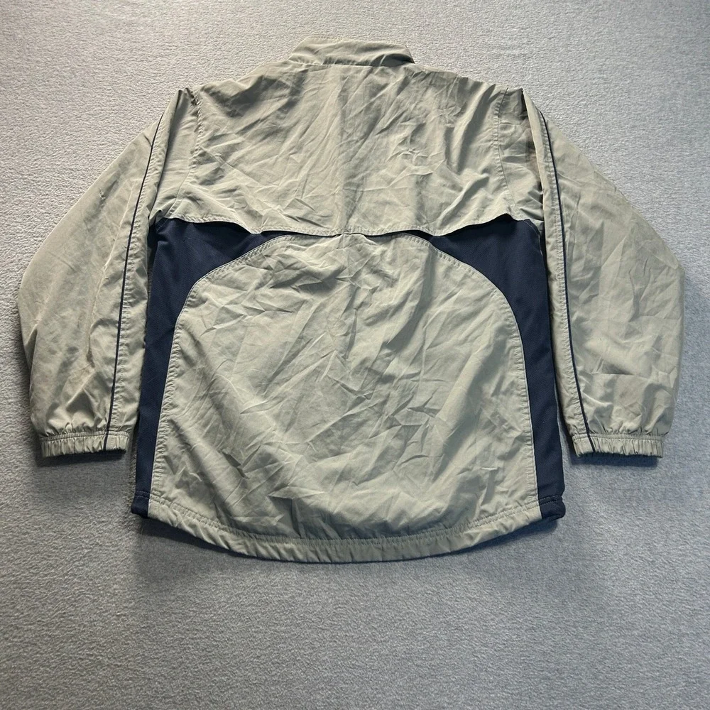 Reebok Windbreaker Jacket Womens Small Gray Full Zip Lightweight Athletic Travel